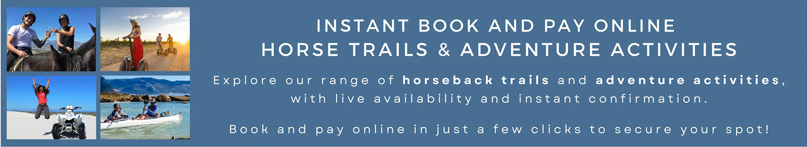 Instant Book and Pay Online